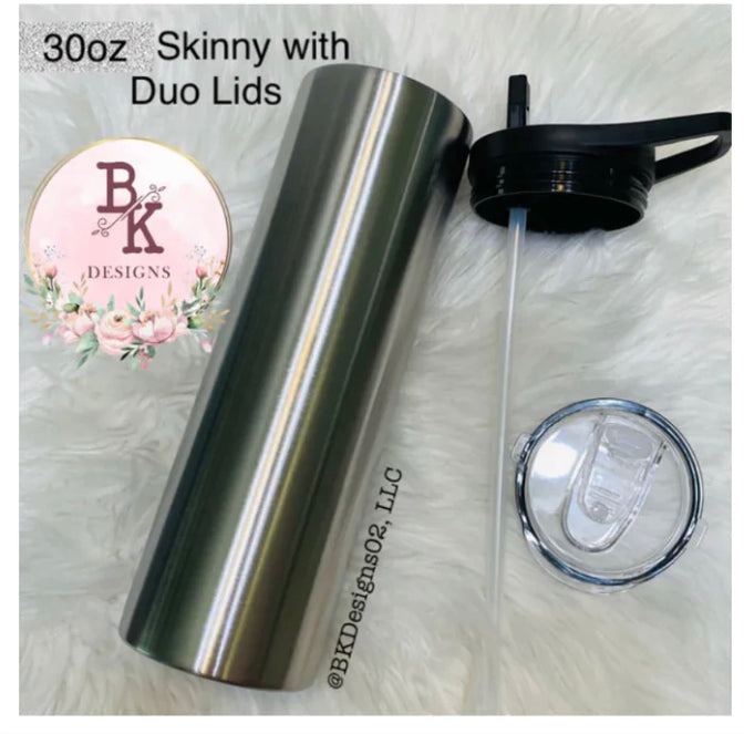 30oz Skinny Tumbler HOGG Stainless Steel With Sliding Lid and