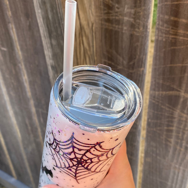 Bats & Spiderwebs 20oz Skinny Duo Lids