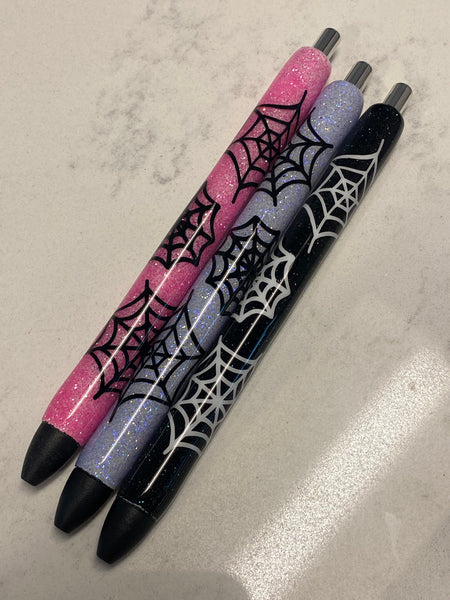 Spiderweb refillable pens