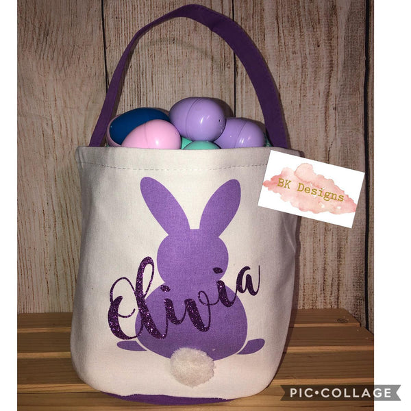 Personalized Canvas Easter Basket