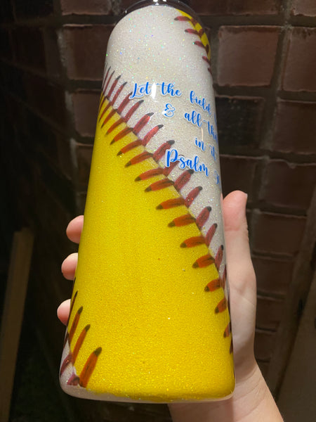 Baseball Softball tumbler (Made to Order)